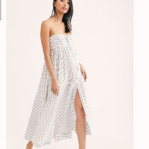 FREE PEOPLE | Easy Breezy Striped Midi Dress